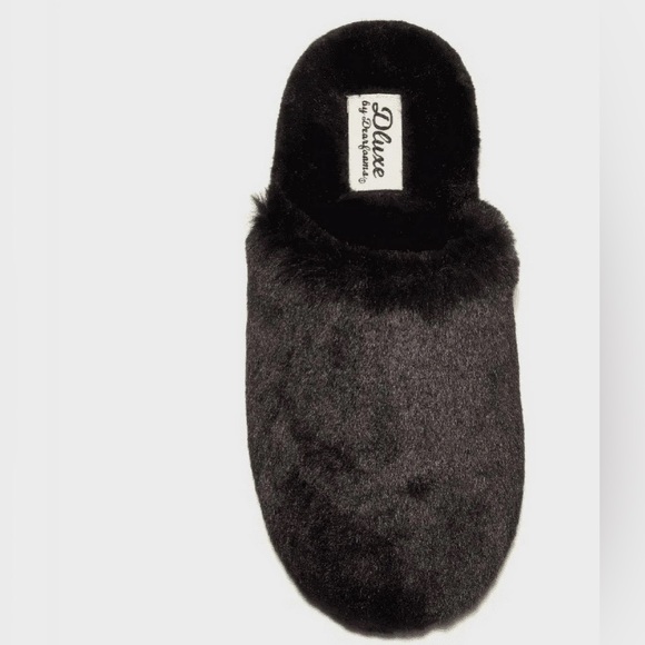 Dluxe by Dearfoams scuff slippers size 9/10 - Picture 3 of 5
